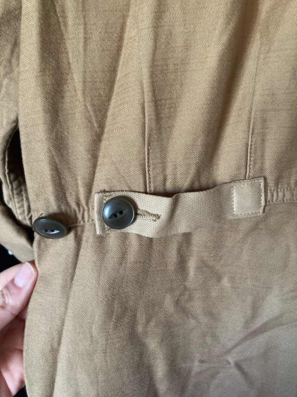 Madewell X As Ever Tan Button-Front Utility Jumpsuit View 5